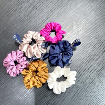 Get 7 Luxe Silk Hair Scrunchies - Image 3